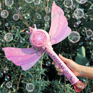 Frozen Disney Bubble Blowing Machine Fairy Magic Wand for Children