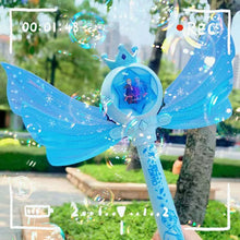 Load image into Gallery viewer, Frozen Disney Bubble Blowing Machine Fairy Magic Wand for Children
