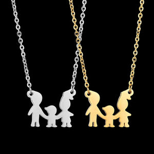 Dad Mom Child Family Necklace Personality Engrave Name Necklace