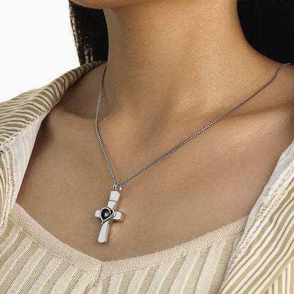 Keep Family Ashes haris into your Cross Urn Necklace