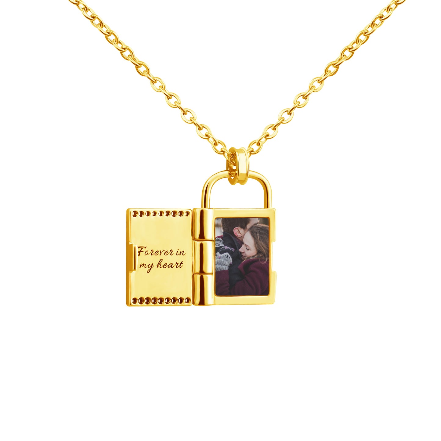 Custom Photo Frame Openabl Necklace Best Memories of Family BFF Couples