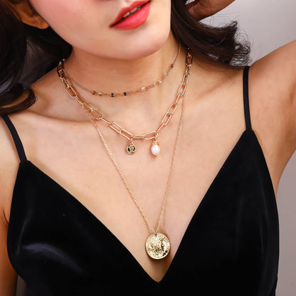 Explosion Fashion wild multi-layer necklace