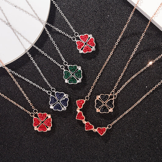 Double-Sided Four-leaf Clover Necklace