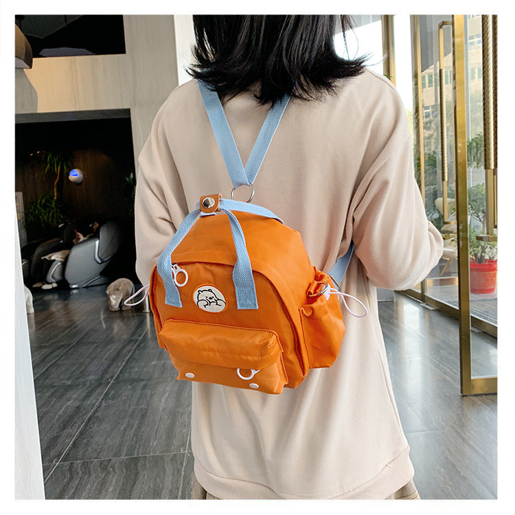 Mini backpack nylon Three-use Bag