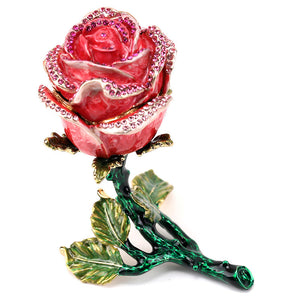 Amazing Rose Metal Jewelry Gift Box