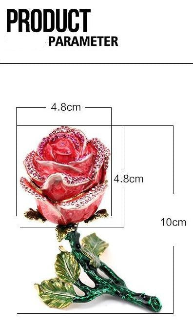 Amazing Rose Metal Jewelry Gift Box