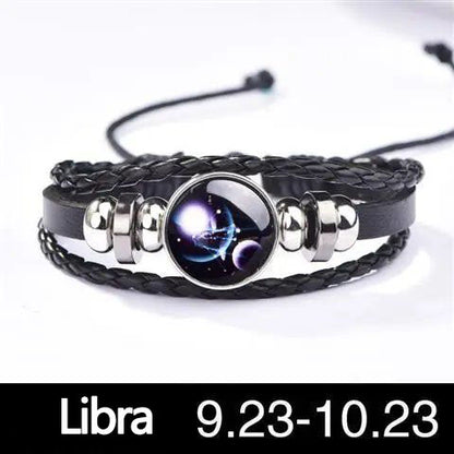 12 Constellation Luminous couple bracelet