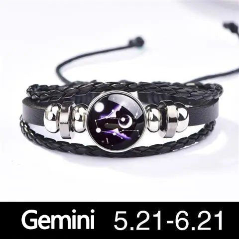 12 Constellation Luminous couple bracelet