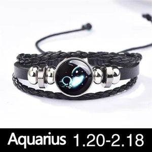 12 Constellation Luminous couple bracelet