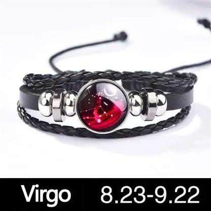 12 Constellation Luminous couple bracelet