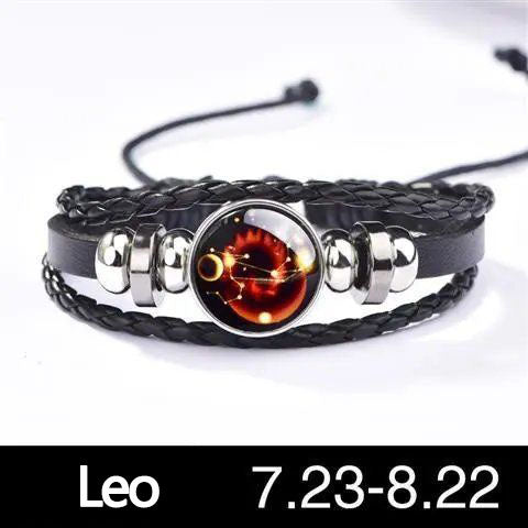 12 Constellation Luminous couple bracelet