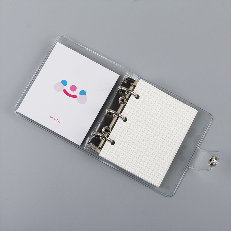 Mini Loose-leaf PVC three-hole binder hand account diary