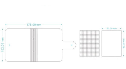 Mini Loose-leaf PVC three-hole binder hand account diary