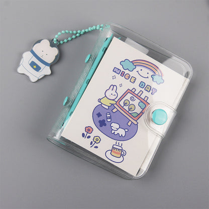 Mini Loose-leaf PVC three-hole binder hand account diary