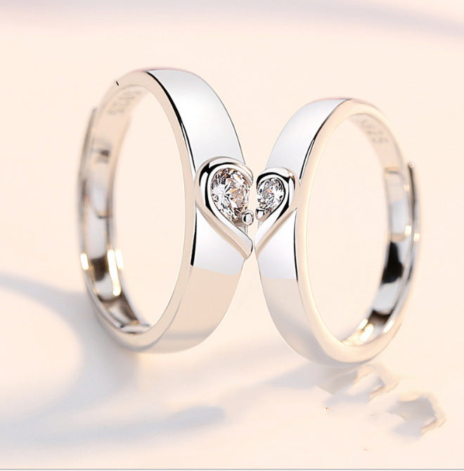 Personality Lovers LOVE Rings BFF Heart Matching Rings