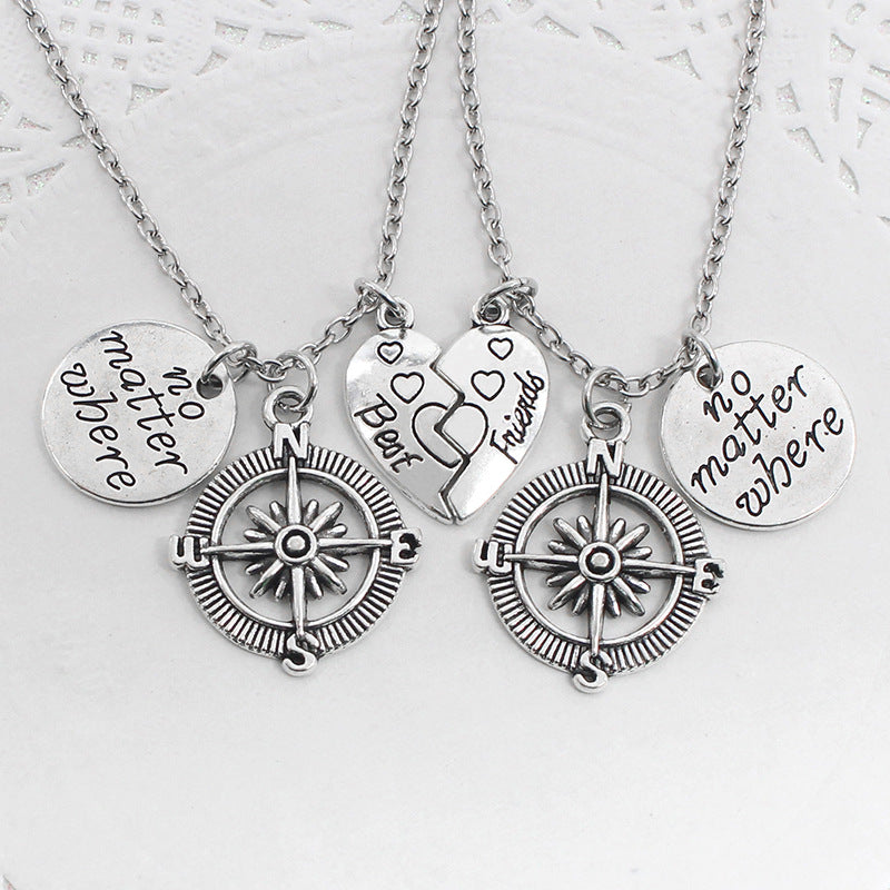 Best Friend Series BFF Necklace For 2-8 BFs