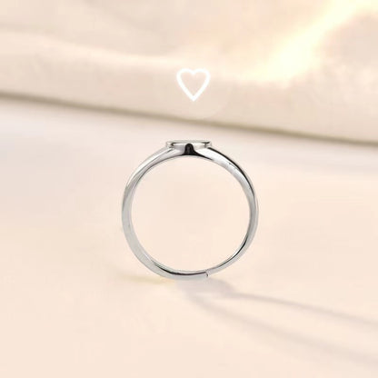 New Techonolog “Heart” Shaped Light Projection Sterling Silver Ring