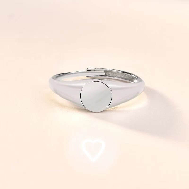 New Techonolog “Heart” Shaped Light Projection Sterling Silver Ring