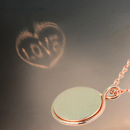 "Love" Light Projection Necklace