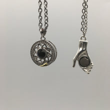 Load image into Gallery viewer, Hold She On Your Hand Magnetic Hand&amp;Sun 100 languages I Love You Necklaces
