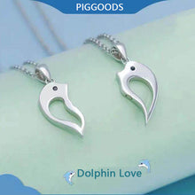 Cargar imagen en el visor de la galería, PIGGOODS Dolphin Love Magnetic Necklaces
