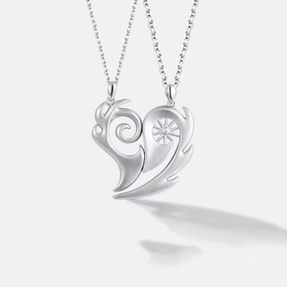 Heart Magnetic Pendant Necklace For Women Valentine's Day Jewelry Gift