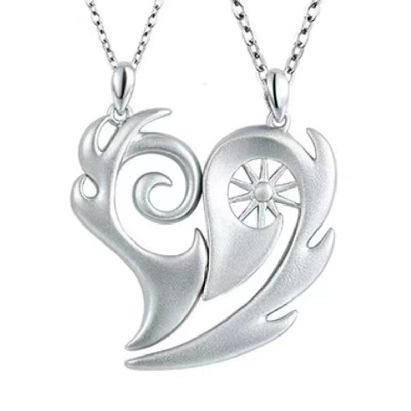 Heart Magnetic Pendant Necklace For Women Valentine's Day Jewelry Gift