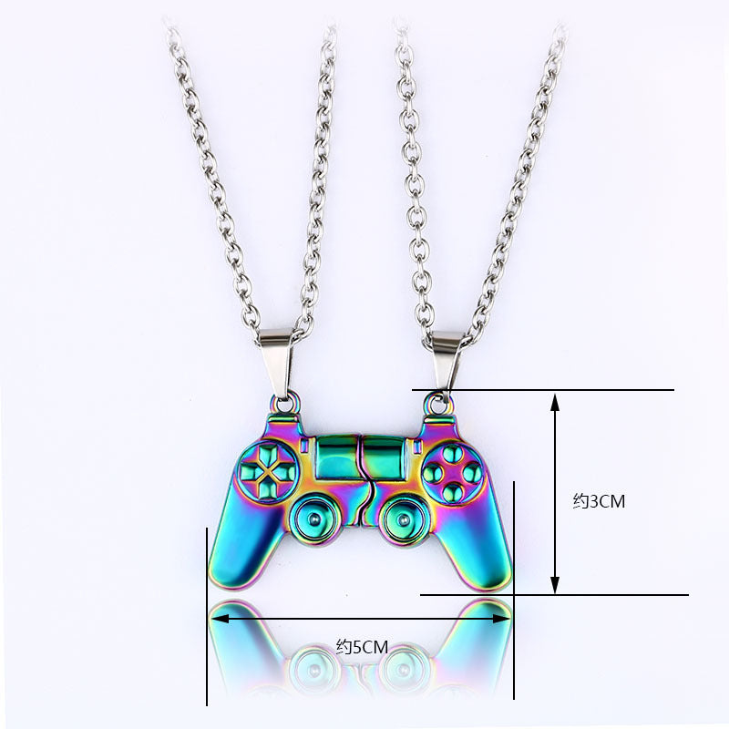 Game Controller Magnetic Necklaces BFF Couples