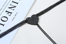Cargar imagen en el visor de la galería, Engraved names 2-5 Best Friend Family Heart Shaped Matching Necklaces
