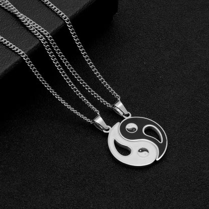 Fantastic Best Friends Yin Yang Necklaces Women Men Couple