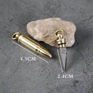Bullet Hidden Knife Earring Key Chain Necklace Open Package Multi-function Jewelry