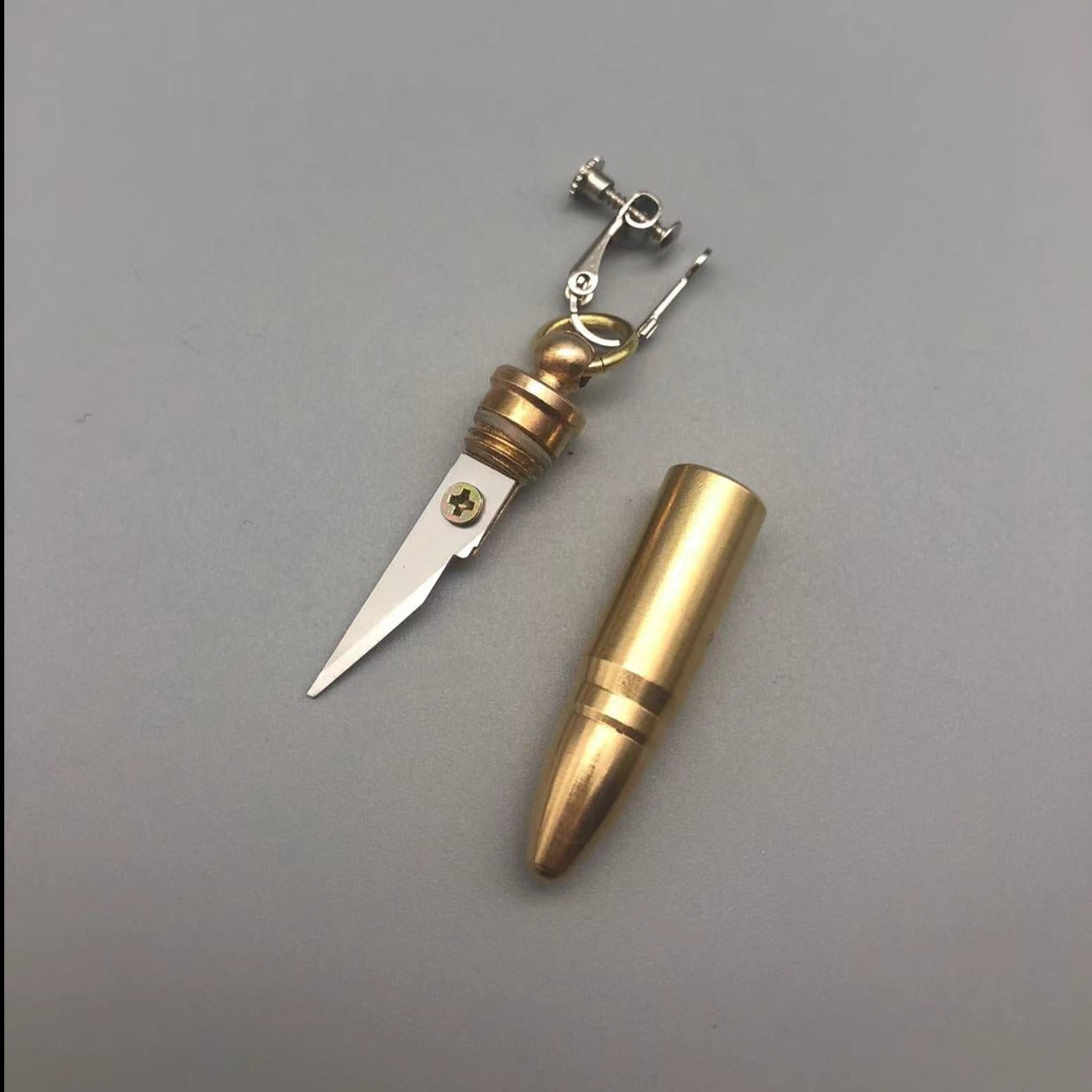 Bullet Hidden Knife Earring Key Chain Necklace Open Package Multi-function Jewelry