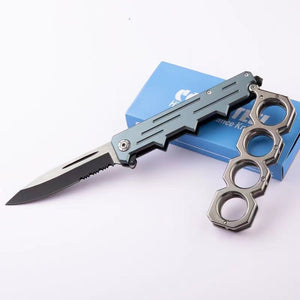 Separately Knuckles Folding Knife Out Door Camping Self-defense Knife