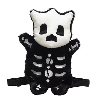 Halloween Gift Skull Cat Small Backbag