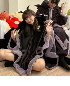 Cute Bat Shawl Cloak Homedress For Halloween
