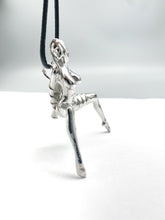 Load image into Gallery viewer, sterling silver pendant necklace naked woman
