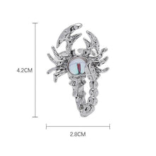 Load image into Gallery viewer, Moonstone Scorpion Ring
