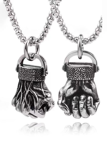 Fashion Statement Hand Fist Necklaces