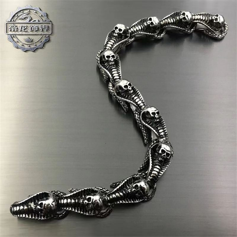 Vintage Cobra Titanium Steel Bracelet