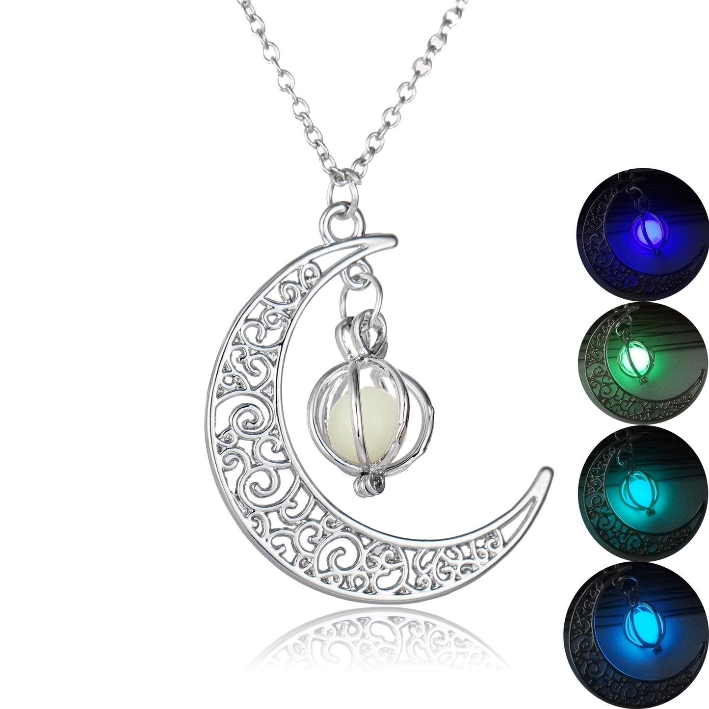 Luminous Glowing Moon Pumpkin Necklace