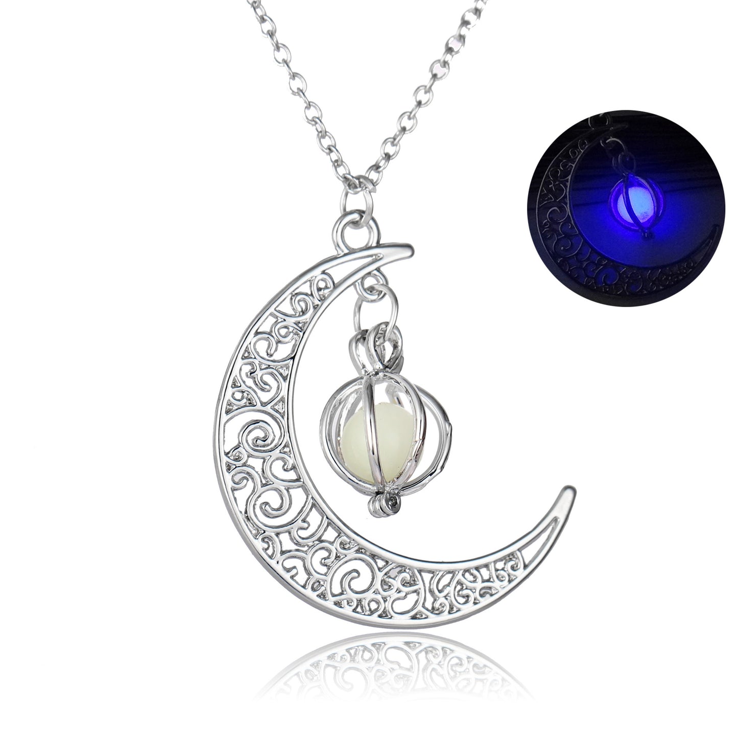 Luminous Glowing Moon Pumpkin Necklace