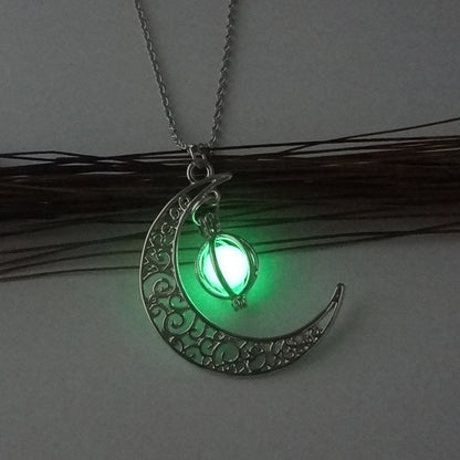 Luminous Glowing Moon Pumpkin Necklace