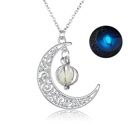 Luminous Glowing Moon Pumpkin Necklace