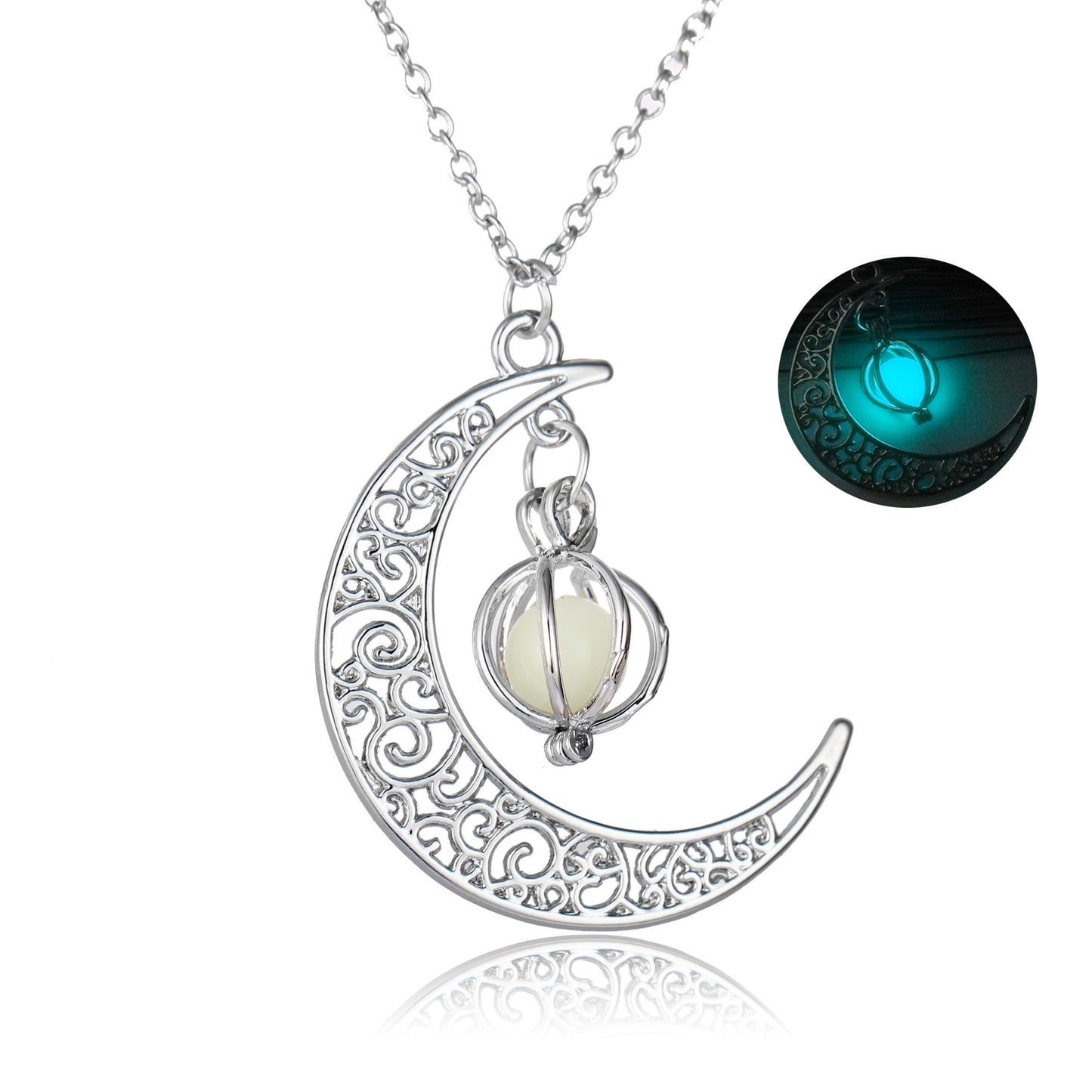 Luminous Glowing Moon Pumpkin Necklace