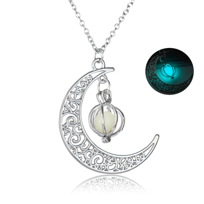 Luminous Glowing Moon Pumpkin Necklace