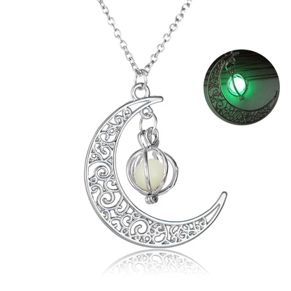 Luminous Glowing Moon Pumpkin Necklace