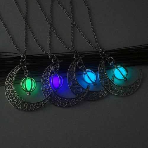 Luminous Glowing Moon Pumpkin Necklace