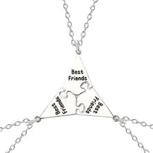 Load image into Gallery viewer, Pizza shape 3-8 BFF Friendship Necklace
