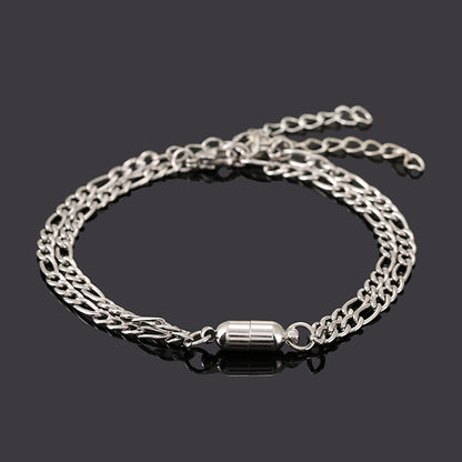 Distance Magnetic Couple BFF Bracelet Necklace