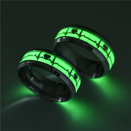 Luminous Heartbeat Ring Fashion Jewelry（1pc）